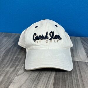 Imperial Grand Slam Of Golf Hat Men's Adjustable White Navy 10th Anniversary